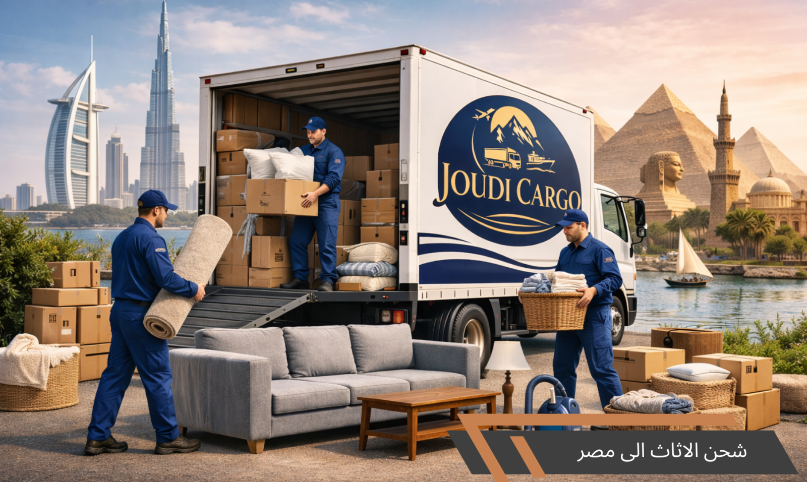 Shipping furniture to Egypt | Safe transport and professional packaging with Goody Cargo